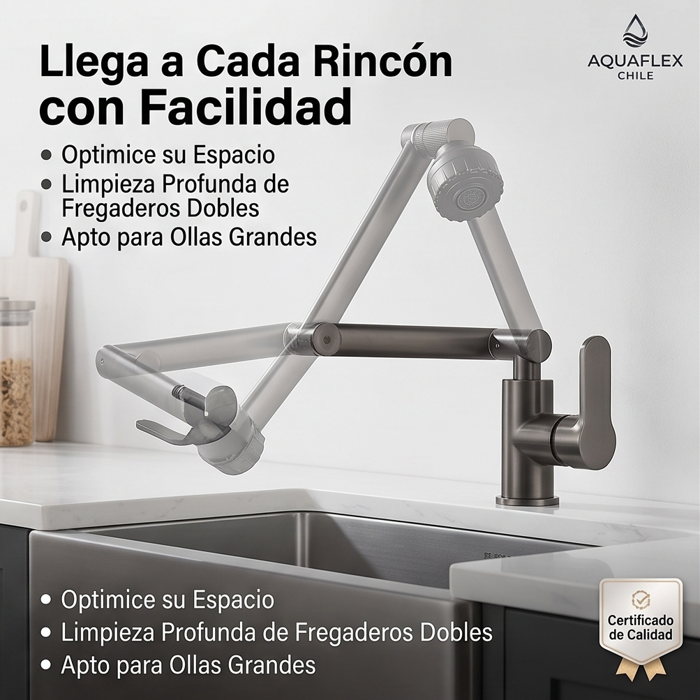 Grifo Flexible 360° (Ahorra Agua y Lava con Facilidad)